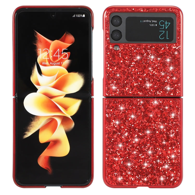 Custodia per telefono in TPU antiurto con polvere glitterata, For OnePlus 10 Pro, For Samsung Galaxy Z Flip4