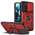 Cover per fotocamera scorrevole Design Custodia per telefono in TPU + PC, For Motorola Moto G52, For Motorola Moto G200 5G / Edge S30
