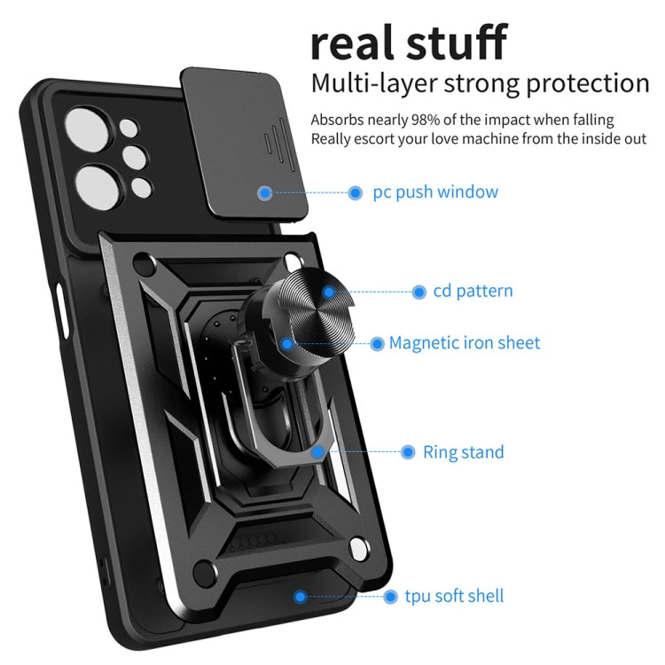 Cover per fotocamera scorrevole Design Custodia per telefono in TPU + PC, For OPPO Realme C31, For vivo V23 5G / S12, For Xiaomi Redmi Note 9 Pro, For Motorola Edge 30 Pro