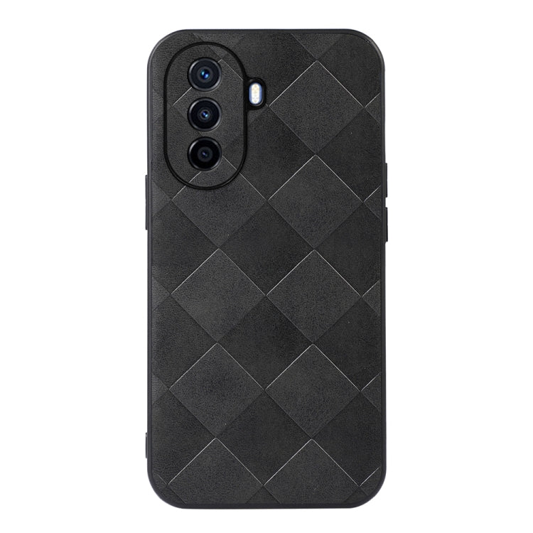 Custodia per telefono in PU scozzese intrecciata, For Huawei Enjoy 50/nova Y70/nova Y70 Plus