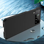 Custodia per telefono con sensazione di pelle per PC a iniezione di carburante a foro grande, For Samsung Galaxy Z Flip4, For Samsung Galaxy Z Fold4