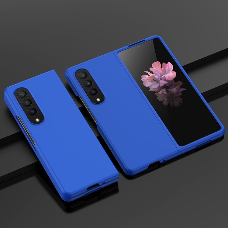 Custodia per telefono con sensazione di pelle per PC a iniezione di carburante a foro grande, For Samsung Galaxy Z Flip4, For Samsung Galaxy Z Fold4