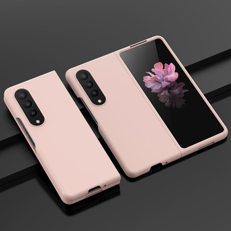 Custodia per telefono con sensazione di pelle per PC a iniezione di carburante a foro grande, For Samsung Galaxy Z Flip4, For Samsung Galaxy Z Fold4