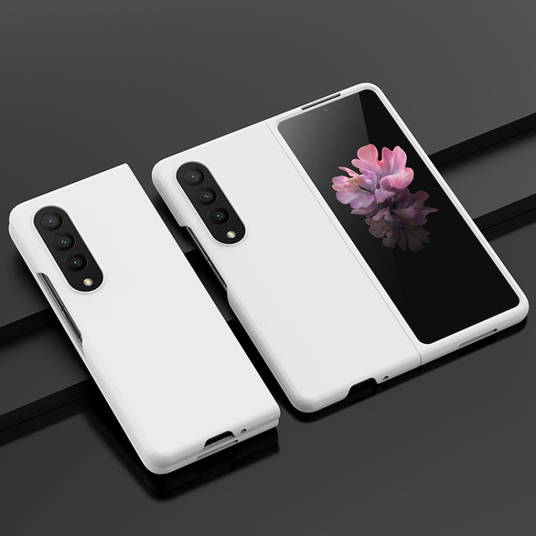 Custodia per telefono con sensazione di pelle per PC a iniezione di carburante a foro grande, For Samsung Galaxy Z Flip4, For Samsung Galaxy Z Fold4