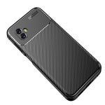 Custodia per telefono in TPU antiurto con trama in fibra di carbonio con foro preciso, For Xiaomi Poco M4 5G, For Samsung Galaxy Xcover6 Pro
