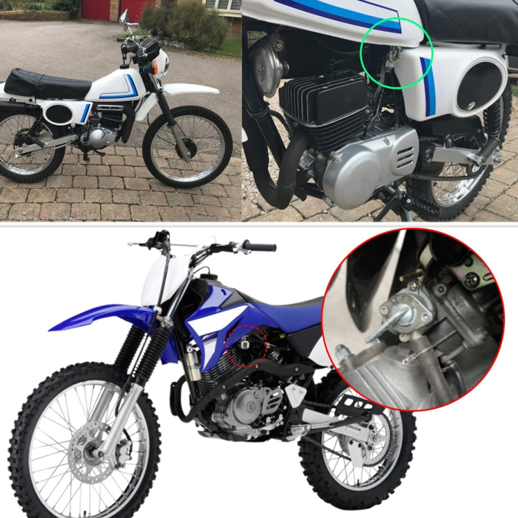 2 pezzi valvola rubinetto carburante moto rubinetto rubinetto serbatoio carburante interruttore gas per Suzuki TM75, For Suzuki TM75