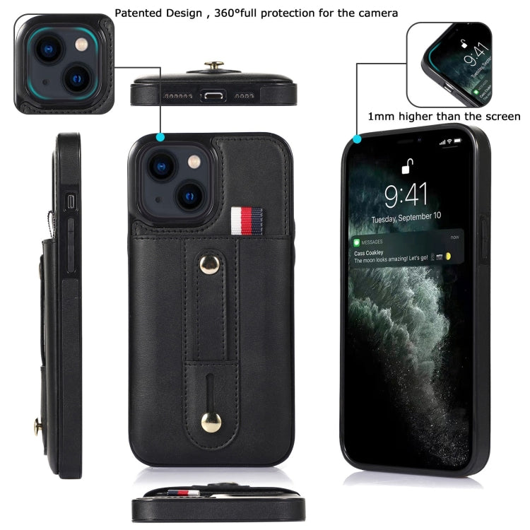 Custodia portafoglio in pelle con cavalletto per iPhone 13 Pro