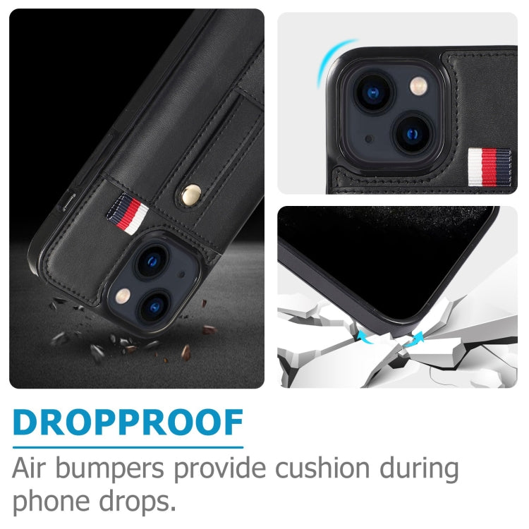 Custodia portafoglio in pelle con cavalletto per iPhone 13 Pro