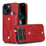 Custodia portafoglio in pelle con cavalletto per iPhone 13 Pro