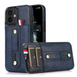 Custodia portafoglio in pelle con cavalletto per iPhone 12 Pro Ma