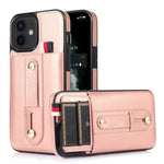 Custodia portafoglio in pelle con cavalletto per iPhone 12 Pro Ma