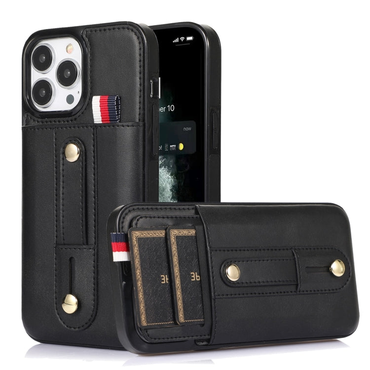 Custodia per cellulare in pelle con cavalletto da polso, For iPhone 11 Pro, For iPhone 11 Pro Max, For iPhone X / XS, For iPhone XR
