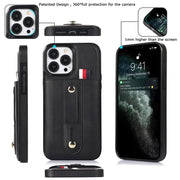 Custodia per cellulare in pelle con cavalletto da polso, For iPhone 11 Pro, For iPhone 11 Pro Max, For iPhone X / XS, For iPhone XR