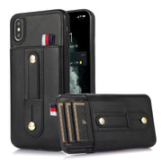 Custodia per cellulare in pelle con cavalletto da polso, For iPhone XS Max, For iPhone SE 2022 / 2020 / 8 / 7, For iPhone 7 Plus / 8 Plus