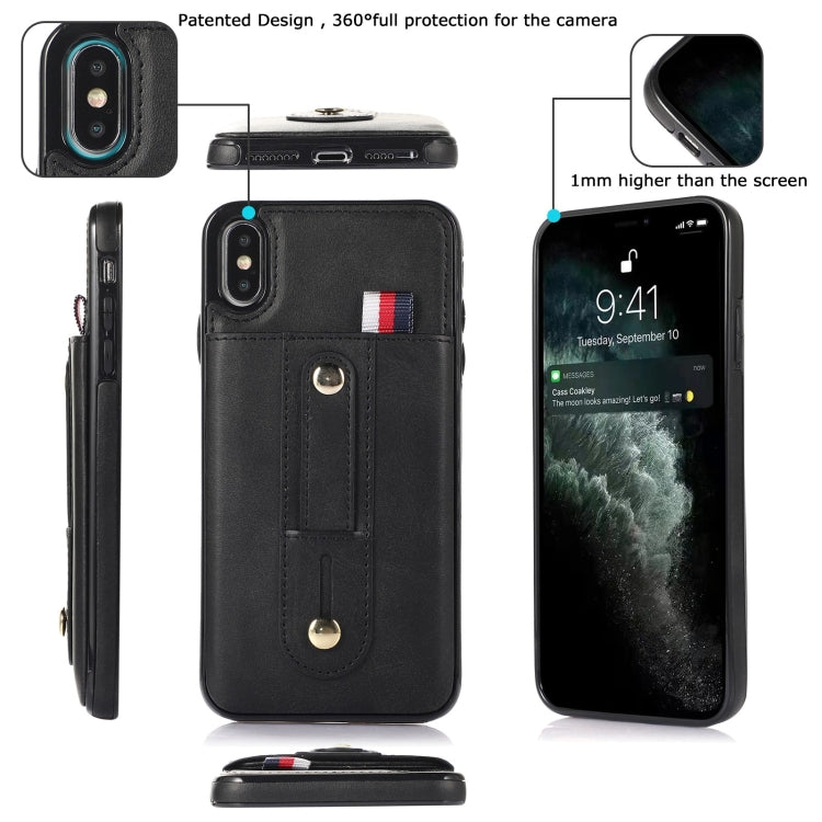 Custodia portafoglio in pelle con cavalletto per iPhone 8 Plus