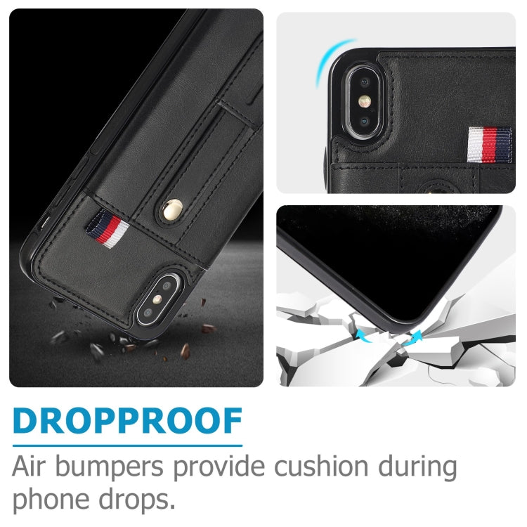 Custodia portafoglio in pelle con cavalletto per iPhone 8 Plus