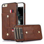 Custodia portafoglio in pelle con cavalletto per iPhone 8 Plus