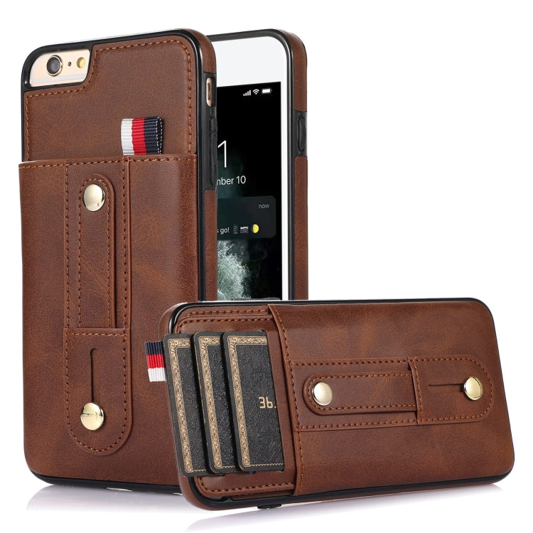 Custodia portafoglio in pelle con cavalletto per iPhone 8 Plus