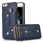 Custodia portafoglio in pelle con cavalletto per iPhone 8 Plus