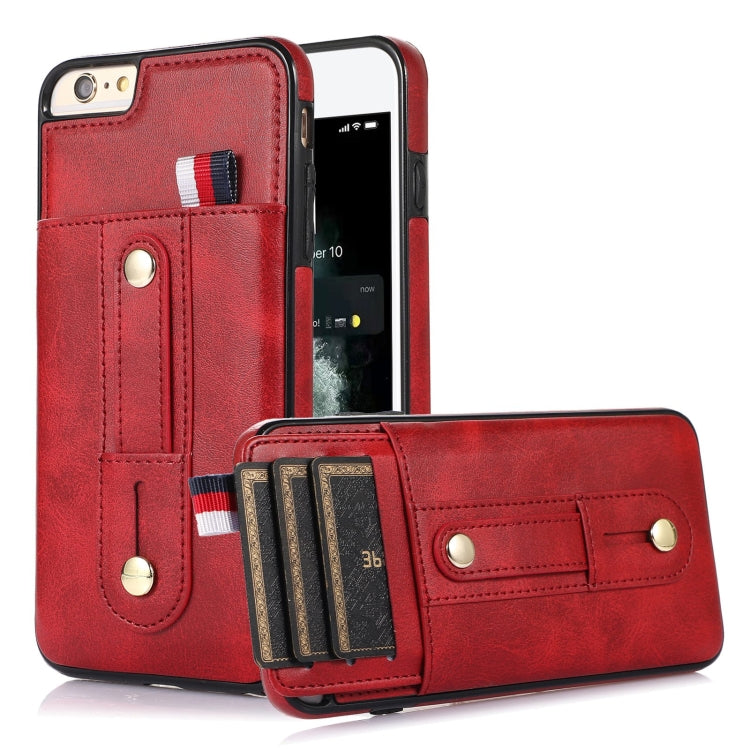 Custodia portafoglio in pelle con cavalletto per iPhone 8 Plus