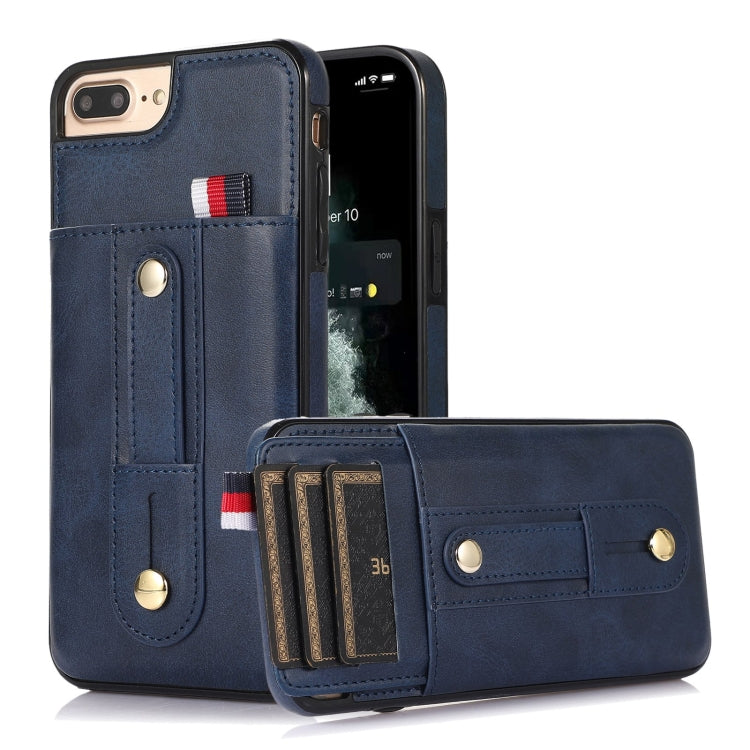 Custodia portafoglio in pelle con cavalletto per iPhone 8 Plus