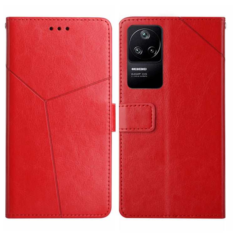 Custodia per telefono in pelle flip orizzontale con cuciture a Y, For Xiaomi Poco F4 5G, For Xiaomi Poco X4 GT