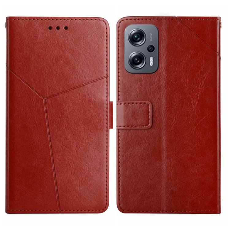 Custodia per telefono in pelle flip orizzontale con cuciture a Y, For Xiaomi Poco F4 5G, For Xiaomi Poco X4 GT