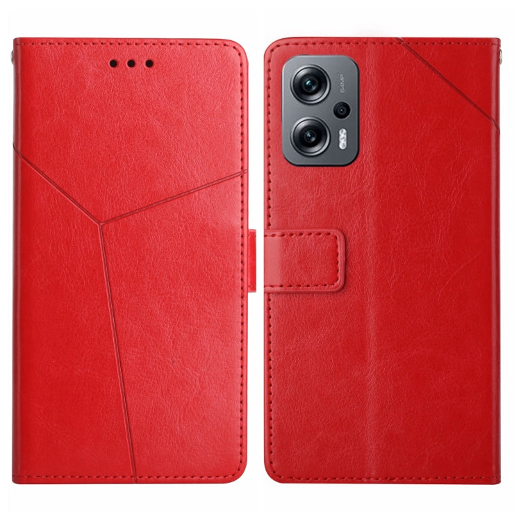 Custodia per telefono in pelle flip orizzontale con cuciture a Y, For Xiaomi Poco F4 5G, For Xiaomi Poco X4 GT