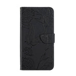 Custodia per cellulare in pelle goffrata con peonia a farfalla, For Xiaomi Poco F4 5G, For Xiaomi Poco X4 GT