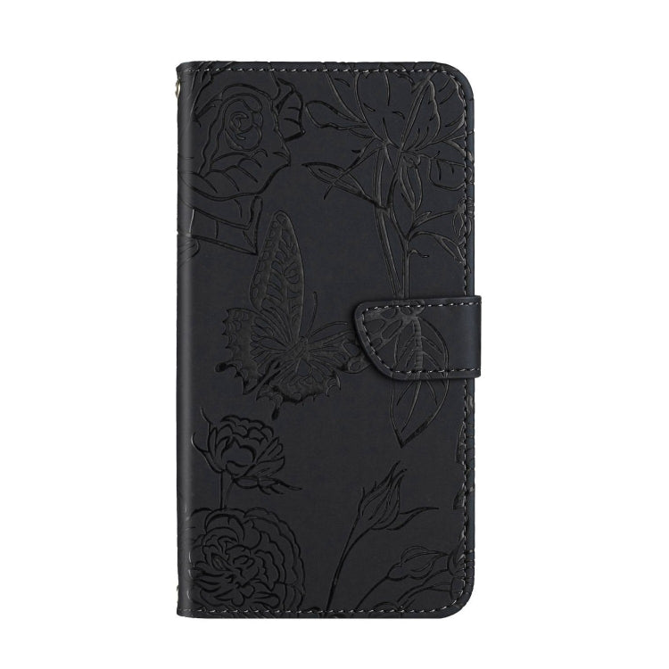 Custodia per cellulare in pelle goffrata con peonia a farfalla, For Xiaomi Poco F4 5G, For Xiaomi Poco X4 GT
