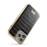 Custodia smartphone in PU effetto coccodrillo compatibile iPhone