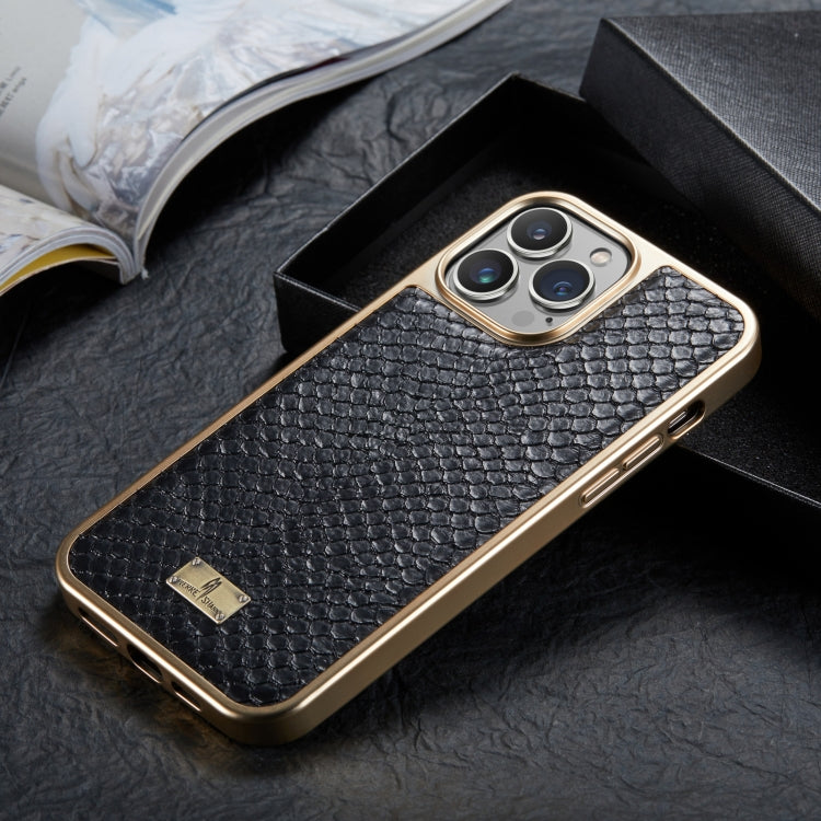 Custodia per telefono in PU galvanica con struttura a serpente, For iPhone 13, For iPhone 13 Pro, For iPhone 13 Pro Max, For iPhone 12 / 12 Pro, For iPhone 12 Pro Max, For iPhone 11