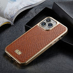 Custodia in PU galvanica per iPhone 11
