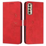 Custodia per telefono in pelle con motivo a cuore Skin Feel, For Tecno Camon 17 Pro/Camon 17P, For Tecno Camon 18, For Tecno Camon 18 Premier, For Tecno POP 5 LTE