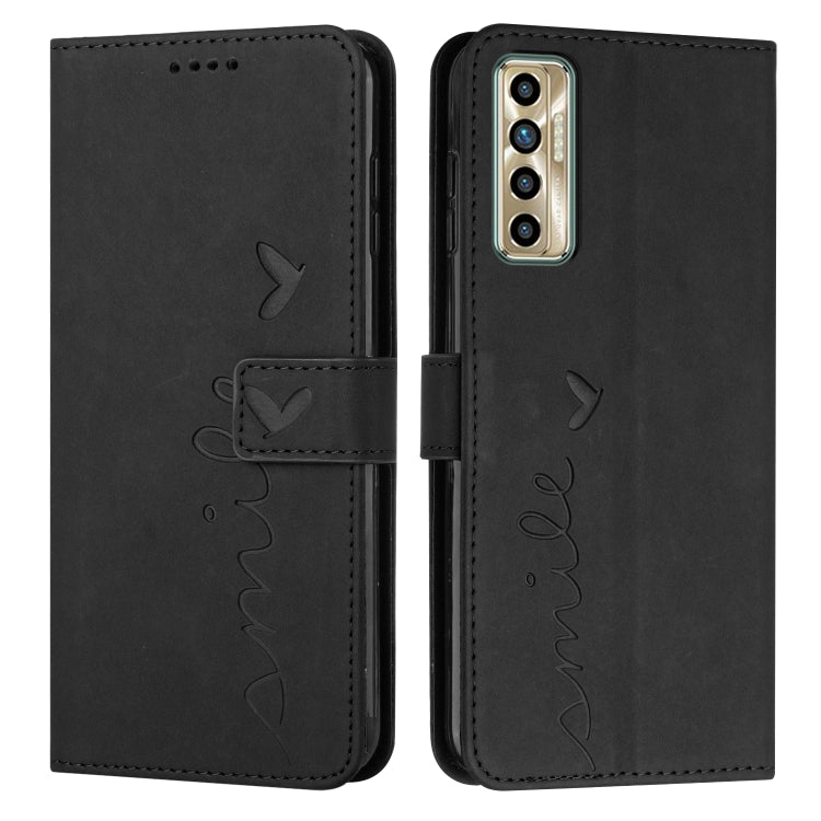 Custodia per telefono in pelle con motivo a cuore Skin Feel, For Tecno Camon 17 Pro/Camon 17P, For Tecno Camon 18, For Tecno Camon 18 Premier, For Tecno POP 5 LTE