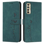 Custodia per telefono in pelle con motivo a cuore Skin Feel, For Tecno Camon 17 Pro/Camon 17P, For Tecno Camon 18, For Tecno Camon 18 Premier, For Tecno POP 5 LTE