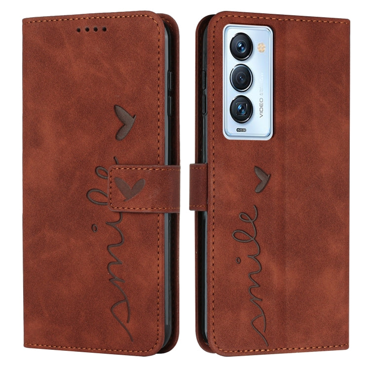 Custodia per telefono in pelle con motivo a cuore Skin Feel, For Tecno Camon 17 Pro/Camon 17P, For Tecno Camon 18, For Tecno Camon 18 Premier, For Tecno POP 5 LTE