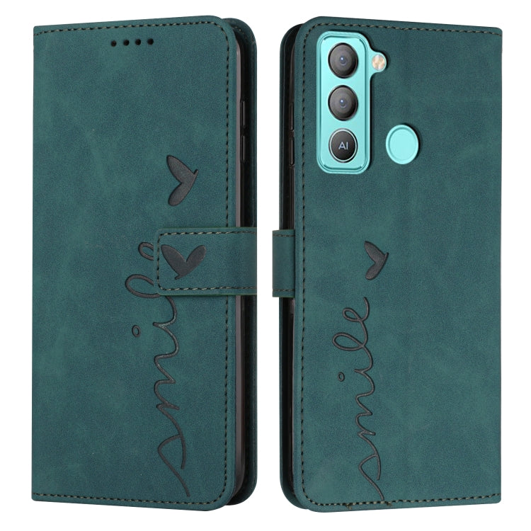Custodia per telefono in pelle con motivo a cuore Skin Feel, For Tecno Camon 17 Pro/Camon 17P, For Tecno Camon 18, For Tecno Camon 18 Premier, For Tecno POP 5 LTE