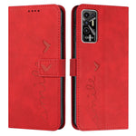 Custodia per telefono in pelle con motivo a cuore Skin Feel, For Tecno Pova 2, For Tecno Pova Neo, For Tecno Spark 6 Go/Spark Go 2020, For Tecno Spark 7T/Spark 7