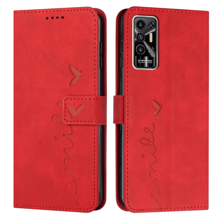 Custodia per telefono in pelle con motivo a cuore Skin Feel, For Tecno Pova 2, For Tecno Pova Neo, For Tecno Spark 6 Go/Spark Go 2020, For Tecno Spark 7T/Spark 7