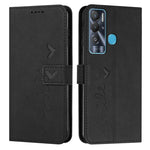 Custodia per telefono in pelle con motivo a cuore Skin Feel, For Tecno Pova 2, For Tecno Pova Neo, For Tecno Spark 6 Go/Spark Go 2020, For Tecno Spark 7T/Spark 7