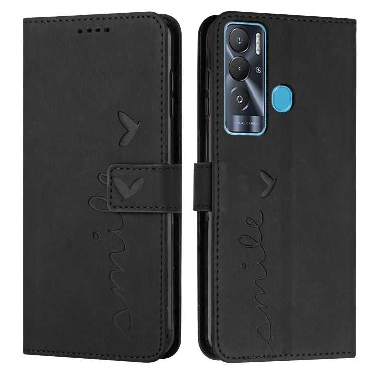Custodia per telefono in pelle con motivo a cuore Skin Feel, For Tecno Pova 2, For Tecno Pova Neo, For Tecno Spark 6 Go/Spark Go 2020, For Tecno Spark 7T/Spark 7