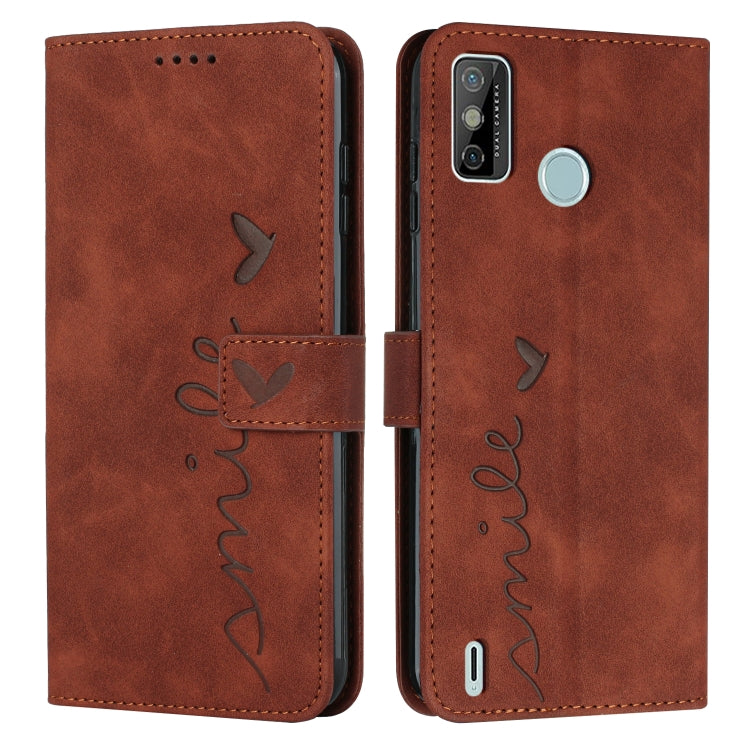 Custodia per telefono in pelle con motivo a cuore Skin Feel, For Tecno Pova 2, For Tecno Pova Neo, For Tecno Spark 6 Go/Spark Go 2020, For Tecno Spark 7T/Spark 7