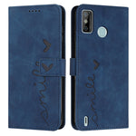 Custodia per telefono in pelle con motivo a cuore Skin Feel, For Tecno Pova 2, For Tecno Pova Neo, For Tecno Spark 6 Go/Spark Go 2020, For Tecno Spark 7T/Spark 7