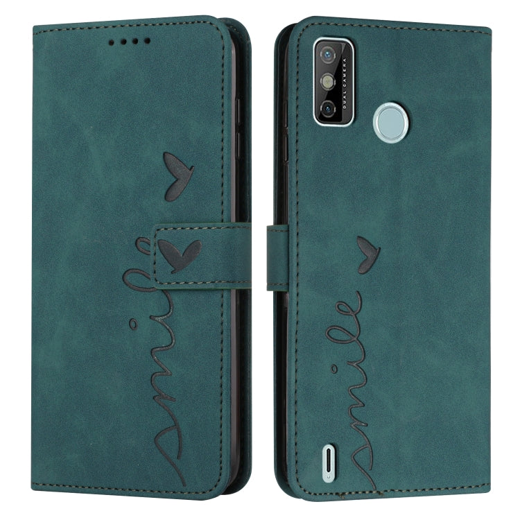 Custodia per telefono in pelle con motivo a cuore Skin Feel, For Tecno Pova 2, For Tecno Pova Neo, For Tecno Spark 6 Go/Spark Go 2020, For Tecno Spark 7T/Spark 7