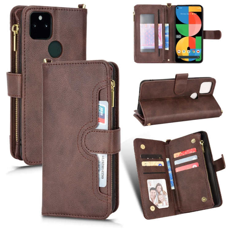 Custodia per telefono in pelle con cerniera texture Litchi, For OPPO Realme GT Master / K9, For Google Pixel 5a 5G, For Google Pixel 5 5G, For Samsung Galaxy M23 5G / F23 5G