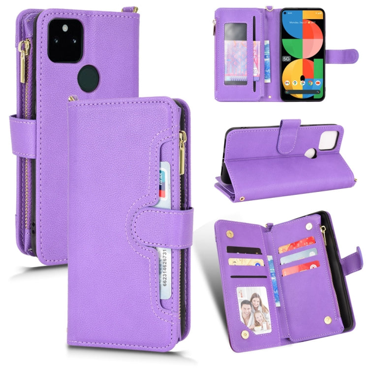 Custodia per telefono in pelle con cerniera texture Litchi, For OPPO Realme GT Master / K9, For Google Pixel 5a 5G, For Google Pixel 5 5G, For Samsung Galaxy M23 5G / F23 5G