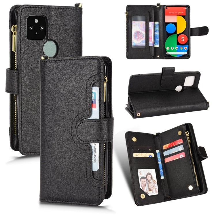 Custodia per telefono in pelle con cerniera texture Litchi, For OPPO Realme GT Master / K9, For Google Pixel 5a 5G, For Google Pixel 5 5G, For Samsung Galaxy M23 5G / F23 5G