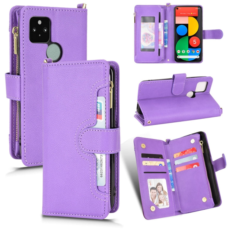 Custodia per telefono in pelle con cerniera texture Litchi, For OPPO Realme GT Master / K9, For Google Pixel 5a 5G, For Google Pixel 5 5G, For Samsung Galaxy M23 5G / F23 5G
