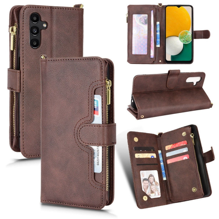 Custodia per telefono in pelle con cerniera texture Litchi, For Samsung Galaxy Z Fold2 5G, For Samsung Galaxy A13 5G, For Samsung Galaxy A23 4G / M22 4G, For Samsung Galaxy A22 5G